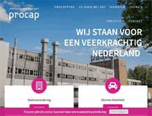 Tablet Screenshot of procap.nl